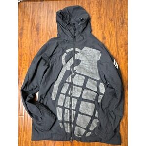 Grenade Fatigue Project Snowboard Jacket Size S/M Black With Grey Logo VINTAGE